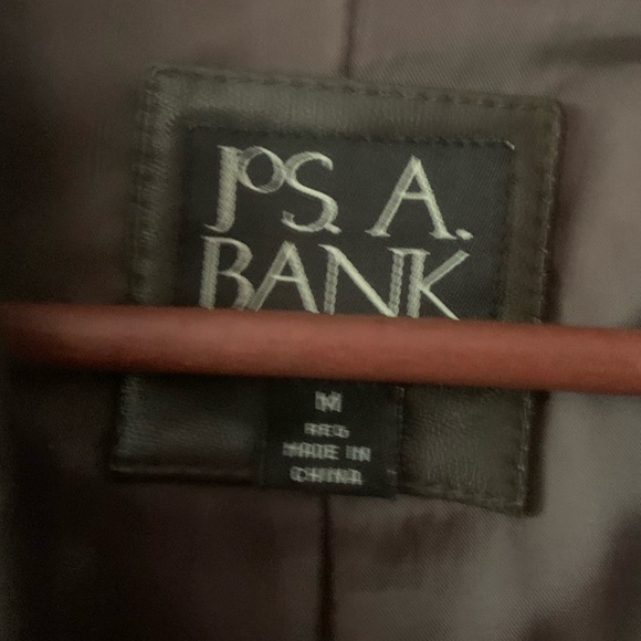 Jos A.Bank Brown Lambskin Leather Blazer - Picture 4 of 10